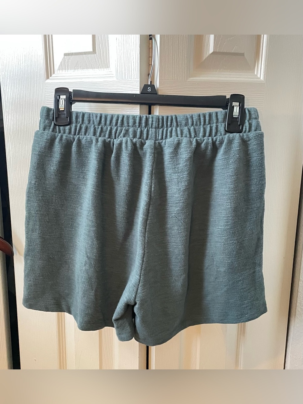Zenana Outfitters Knit Lounge Shorts: 2 pairs in blue and grey